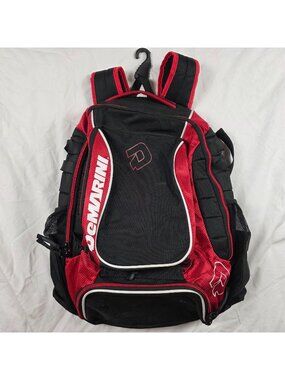 DeMarini Momentum Black Red Equipment Backpack Sports Bag Baseball Softball